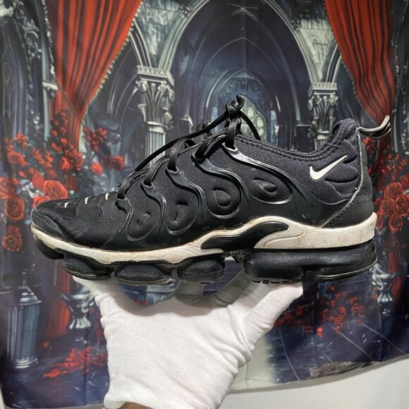 Nike Air Max Vapormax Plus Triple Black 924453-011 SZ 9 Sneaker Shoes - Picture 3 of 8